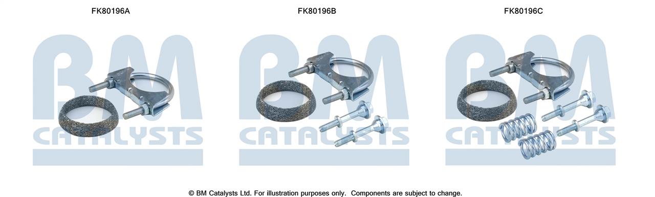 BM Catalysts FK80196 Montagesatz, Katalysator FK80196: Kaufen Sie zu einem guten Preis in Polen bei 2407.PL!
