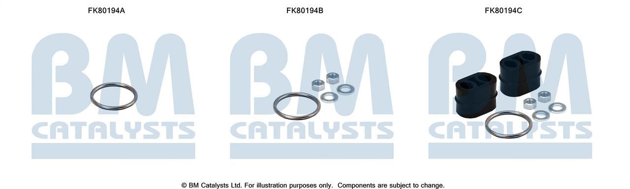 BM Catalysts FK80194 Mounting Kit, catalytic converter FK80194: Buy near me in Poland at 2407.PL - Good price!