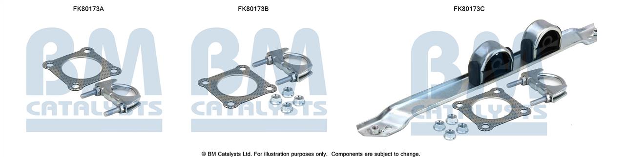 BM Catalysts FK80173 Mounting Kit, catalytic converter FK80173: Buy near me in Poland at 2407.PL - Good price!