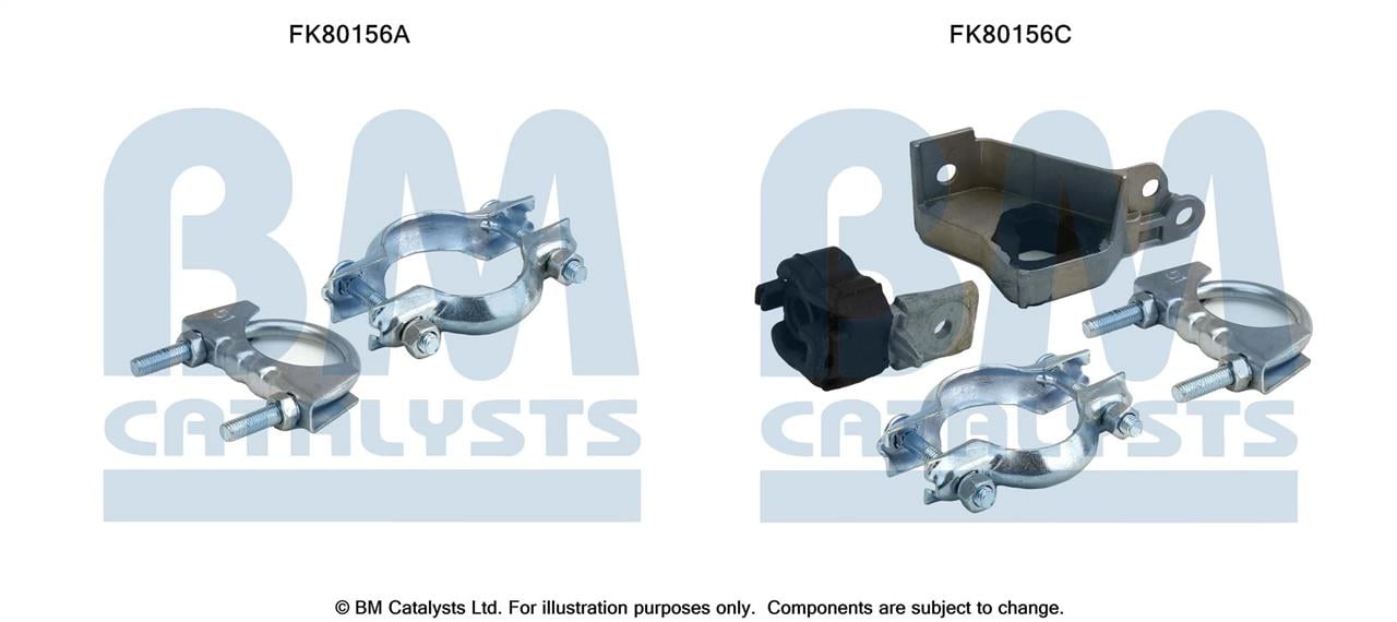BM Catalysts FK80156 Mounting Kit, catalytic converter FK80156: Buy near me in Poland at 2407.PL - Good price!