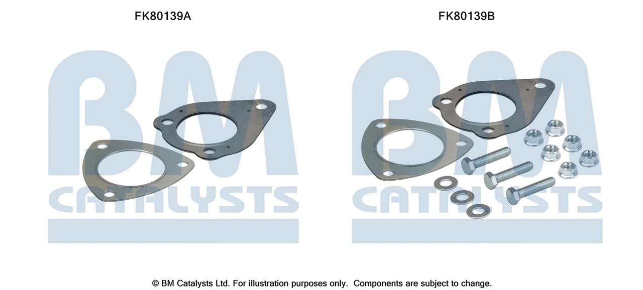 BM Catalysts FK80139 Mounting Kit, catalytic converter FK80139: Buy near me at 2407.PL in Poland at an Affordable price!