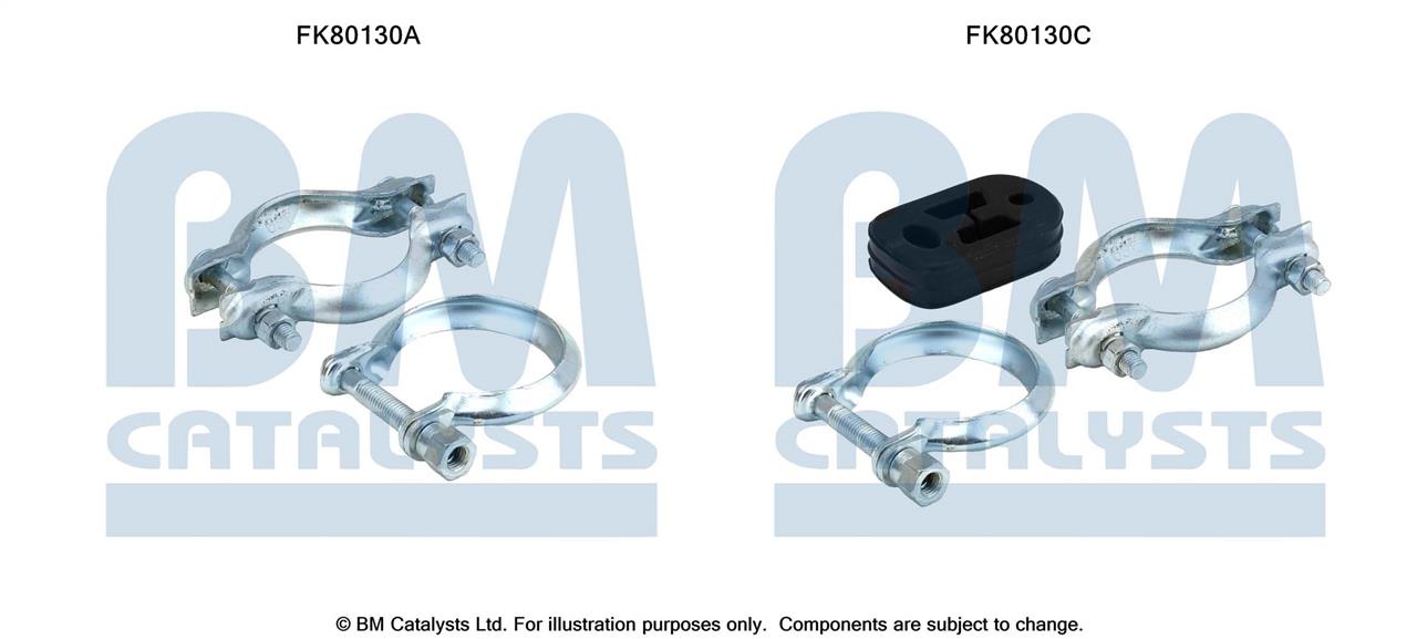 BM Catalysts FK80130 Zestaw montazowy, katalizator FK80130: Dobra cena w Polsce na 2407.PL - Kup Teraz!