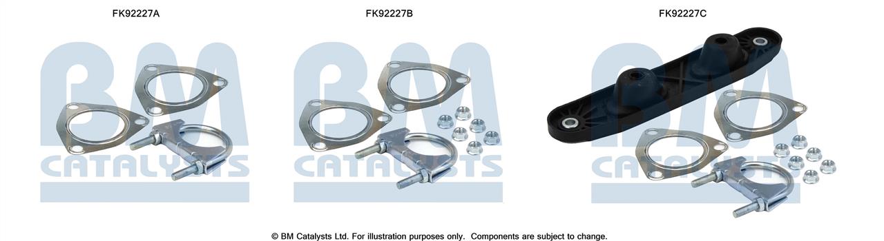 BM Catalysts FK92227 Mounting kit FK92227: Buy near me in Poland at 2407.PL - Good price!