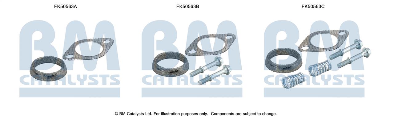 BM Catalysts FK50563 Mounting kit for exhaust system FK50563: Buy near me in Poland at 2407.PL - Good price!