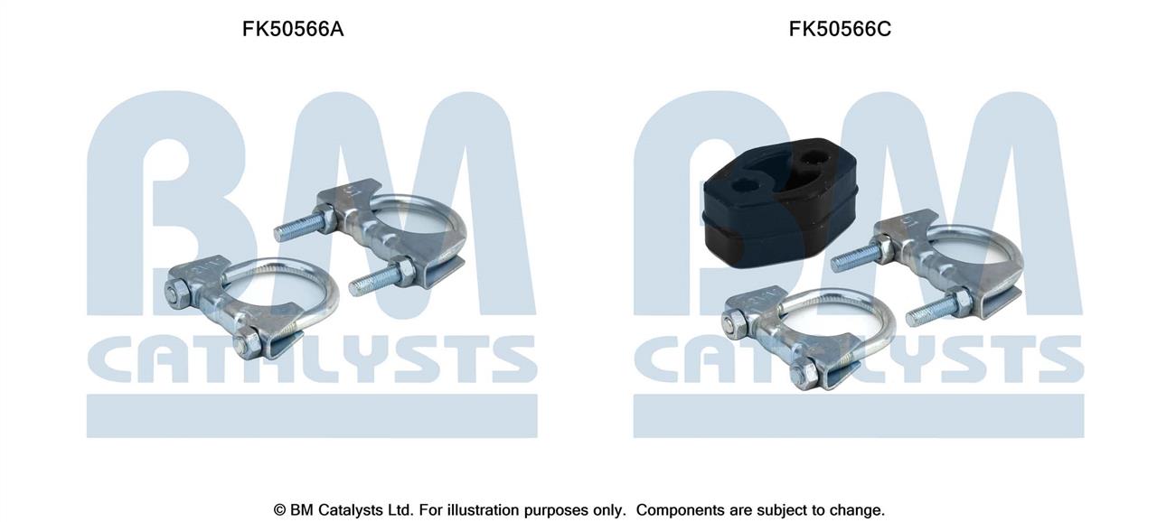BM Catalysts FK50566 Комплект монтажний кріплень вихлопної системи FK50566: Приваблива ціна - Купити у Польщі на 2407.PL!