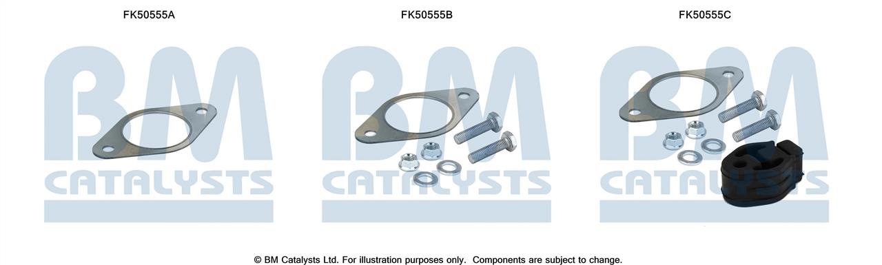 BM Catalysts FK50555 Montagesatz für Auspuffanlagenhalter FK50555: Kaufen Sie zu einem guten Preis in Polen bei 2407.PL!