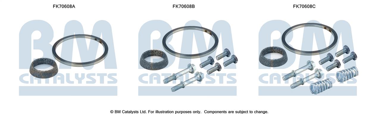 BM Catalysts FK70608 Mounting kit for exhaust system FK70608: Buy near me in Poland at 2407.PL - Good price!