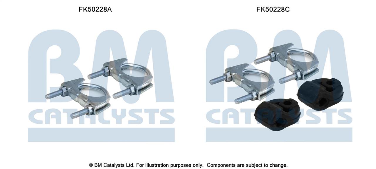 BM Catalysts FK50228 Комплект монтажний кріплень вихлопної системи FK50228: Приваблива ціна - Купити у Польщі на 2407.PL!