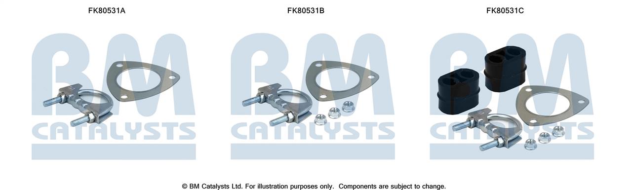 BM Catalysts FK80531 Montagesatz, Katalysator FK80531: Kaufen Sie zu einem guten Preis in Polen bei 2407.PL!