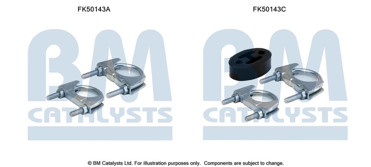BM Catalysts FK50143 Mounting kit for exhaust system FK50143: Buy near me in Poland at 2407.PL - Good price!