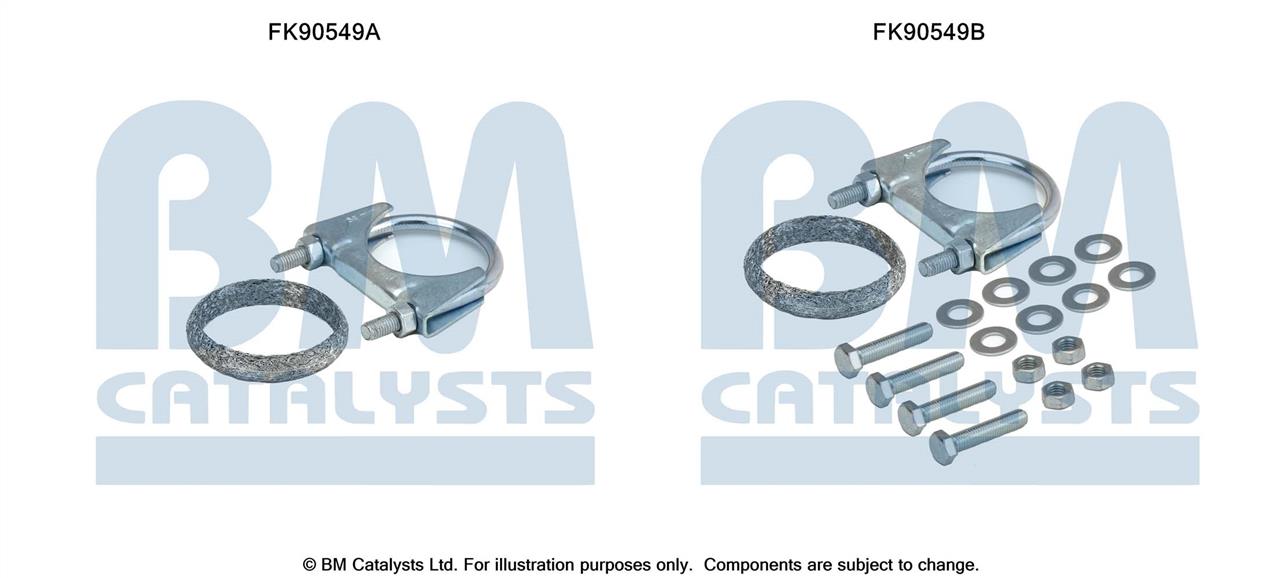 BM Catalysts FK90549 Монтажный комплект, катализатор FK90549: Отличная цена - Купить в Польше на 2407.PL!