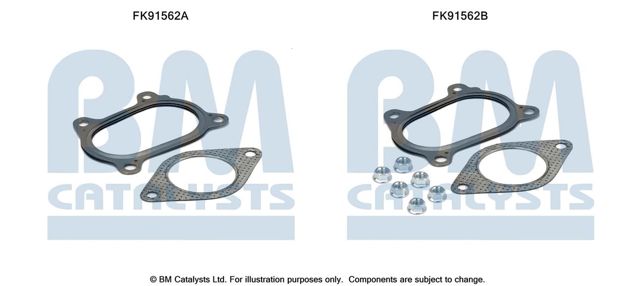 BM Catalysts FK91562 Mounting Kit, catalytic converter FK91562: Buy near me at 2407.PL in Poland at an Affordable price!