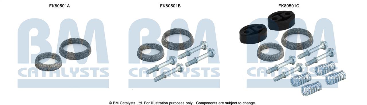 BM Catalysts FK80501 Mounting Kit, catalytic converter FK80501: Buy near me in Poland at 2407.PL - Good price!