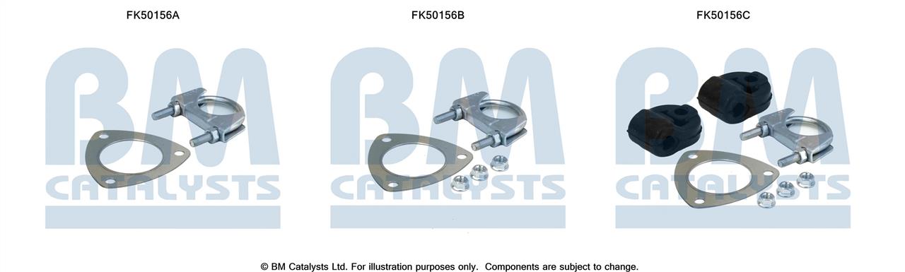 BM Catalysts FK50156 Комплект монтажный крепежей выхлопной системы FK50156: Отличная цена - Купить в Польше на 2407.PL!