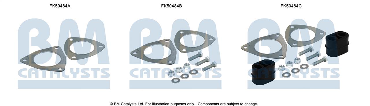 BM Catalysts FK50484 Комплект монтажный крепежей выхлопной системы FK50484: Отличная цена - Купить в Польше на 2407.PL!