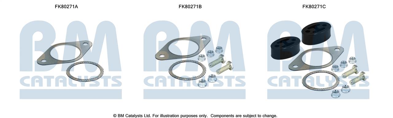 BM Catalysts FK80271 Монтажный комплект, катализатор FK80271: Отличная цена - Купить в Польше на 2407.PL!