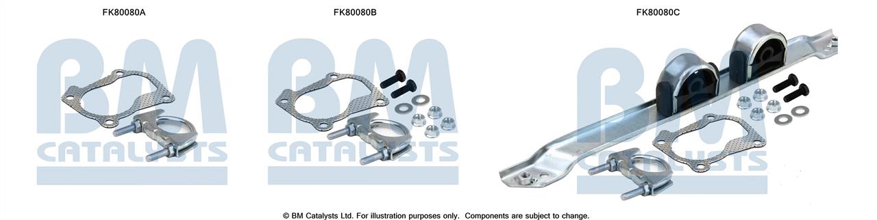 BM Catalysts FK80080 Zestaw montażowy, katalizator FK80080: Dobra cena w Polsce na 2407.PL - Kup Teraz!