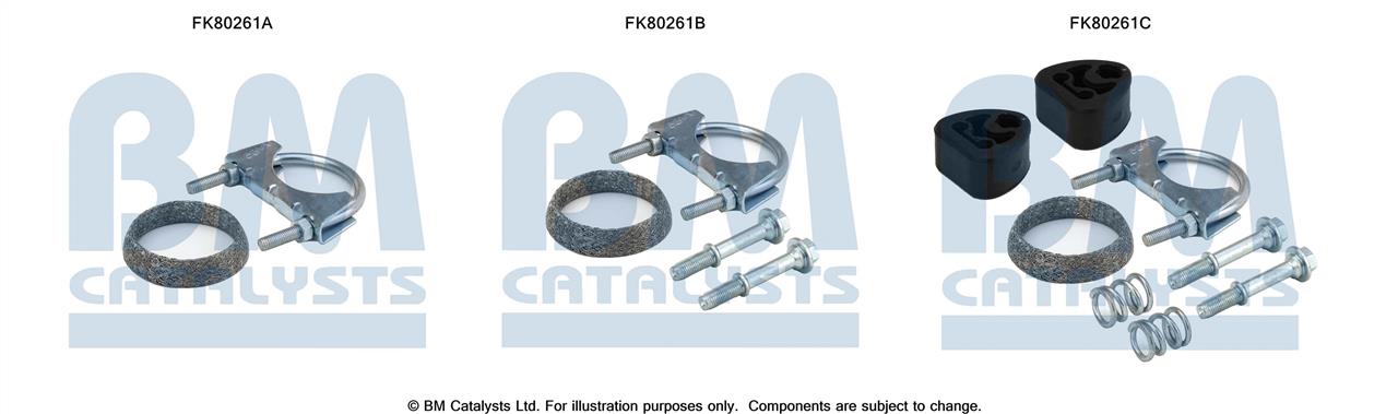 BM Catalysts FK80261 Монтажный комплект, катализатор FK80261: Отличная цена - Купить в Польше на 2407.PL!