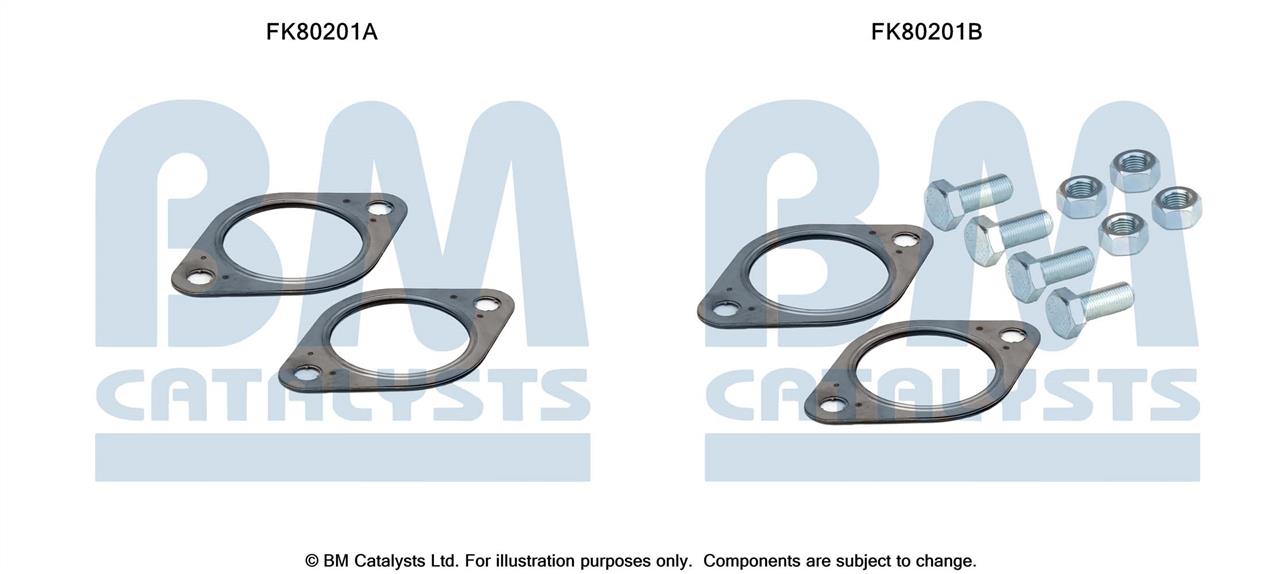 BM Catalysts FK80201 Mounting Kit, catalytic converter FK80201: Buy near me at 2407.PL in Poland at an Affordable price!