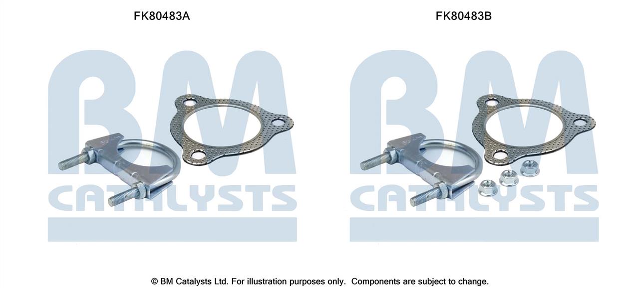 BM Catalysts FK80483 Mounting Kit, catalytic converter FK80483: Buy near me at 2407.PL in Poland at an Affordable price!
