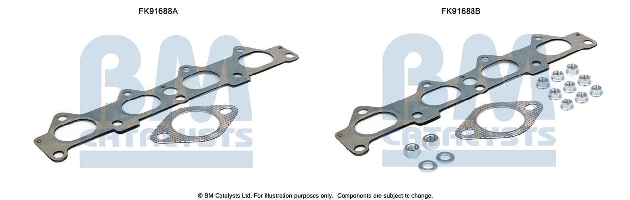 BM Catalysts FK91688 Mounting Kit, catalytic converter FK91688: Buy near me at 2407.PL in Poland at an Affordable price!