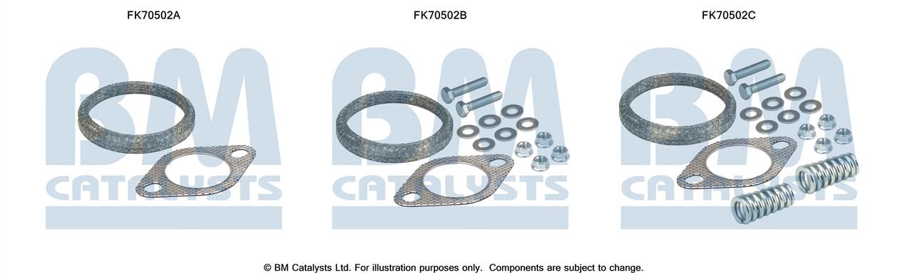 BM Catalysts FK70502 Zestaw montażowy części mocujących układu wydechowego FK70502: Dobra cena w Polsce na 2407.PL - Kup Teraz!