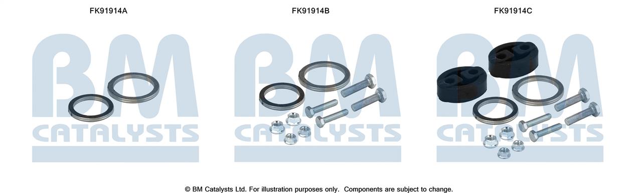 BM Catalysts FK91914 Монтажный комплект, катализатор FK91914: Отличная цена - Купить в Польше на 2407.PL!