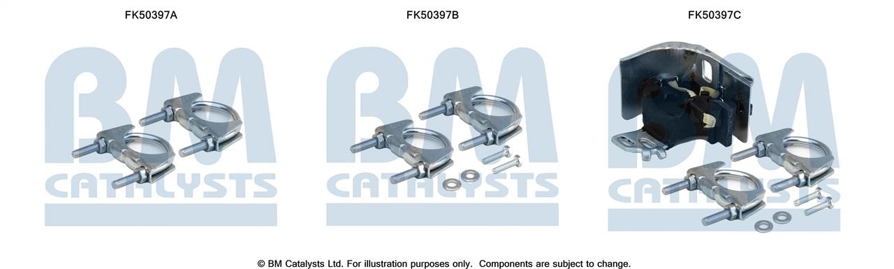 BM Catalysts FK50397 Mounting kit for exhaust system FK50397: Buy near me in Poland at 2407.PL - Good price!