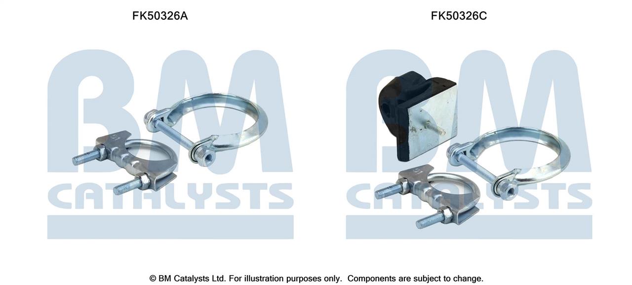 BM Catalysts FK50326 Montagesatz für Auspuffanlagenhalter FK50326: Bestellen Sie in Polen zu einem guten Preis bei 2407.PL!