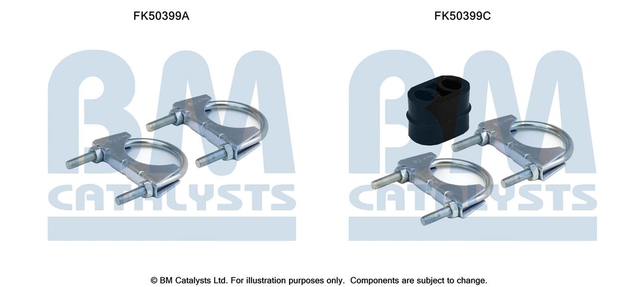 BM Catalysts FK50399 Комплект монтажний кріплень вихлопної системи FK50399: Приваблива ціна - Купити у Польщі на 2407.PL!