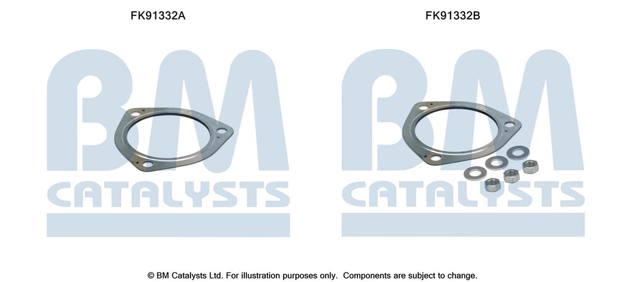 BM Catalysts FK91332 Mounting Kit, catalytic converter FK91332: Buy near me at 2407.PL in Poland at an Affordable price!