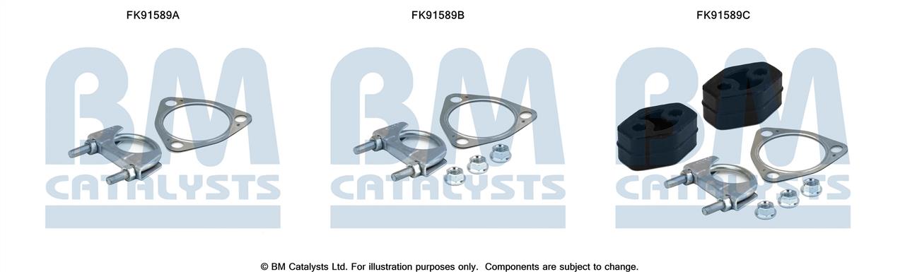 BM Catalysts FK91589 Zestaw montazowy, katalizator FK91589: Dobra cena w Polsce na 2407.PL - Kup Teraz!