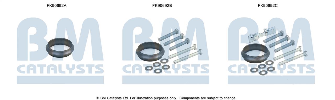 BM Catalysts FK90692 Mounting Kit, catalytic converter FK90692: Buy near me at 2407.PL in Poland at an Affordable price!