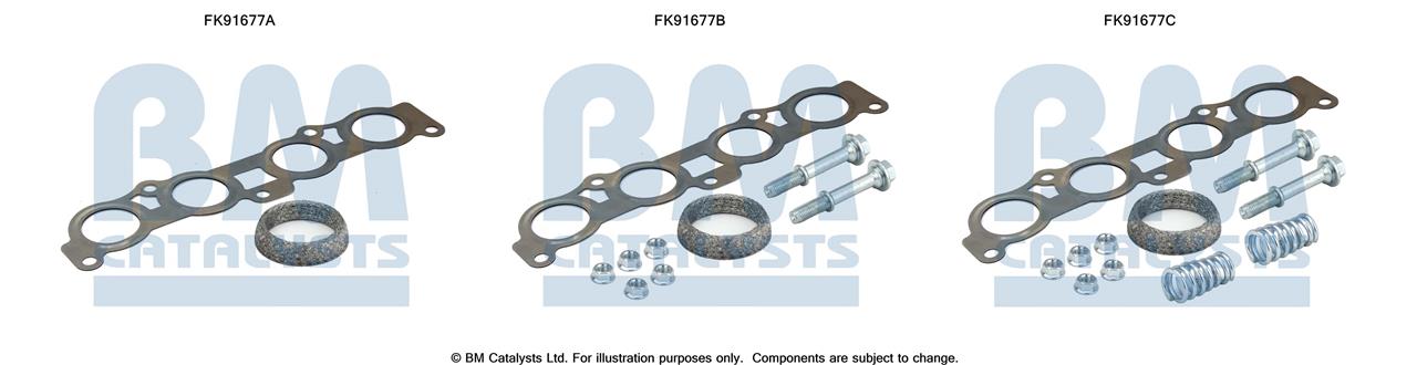 BM Catalysts FK91677 Mounting Kit, catalytic converter FK91677: Buy near me at 2407.PL in Poland at an Affordable price!