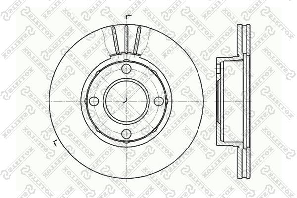 Stellox 6020-4738V-SX Тормозной диск передний вентилируемый 60204738VSX: Отличная цена - Купить в Польше на 2407.PL!