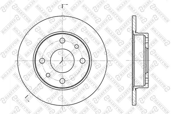 Stellox 6020-9922-SX Bremsscheibe hinten, unbelüftet 60209922SX: Kaufen Sie zu einem guten Preis in Polen bei 2407.PL!