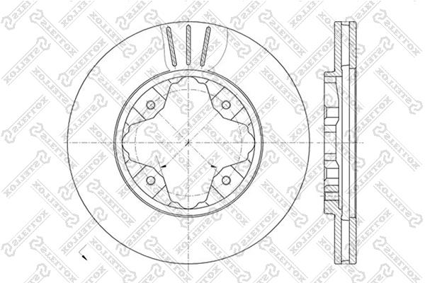 Stellox 6020-9941V-SX Тормозной диск передний вентилируемый 60209941VSX: Отличная цена - Купить в Польше на 2407.PL!