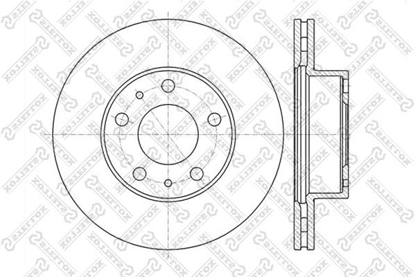 Stellox 6020-9945V-SX Front brake disc ventilated 60209945VSX: Buy near me in Poland at 2407.PL - Good price!