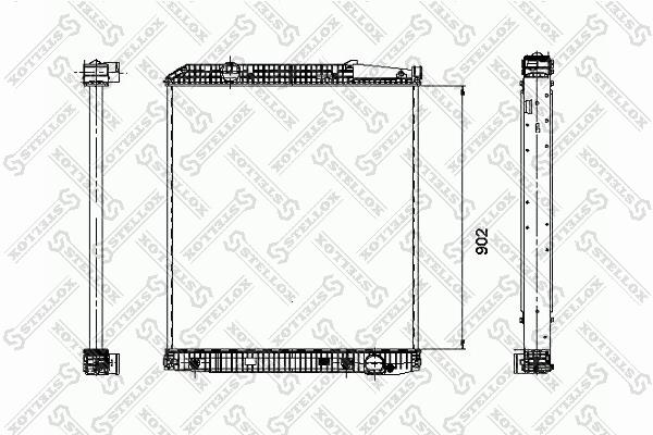 Stellox 81-03307-SX Radiator, engine cooling 8103307SX: Buy near me in Poland at 2407.PL - Good price!