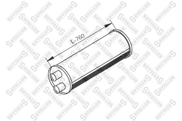 Stellox 82-03041-SX Middle-/End Silencer 8203041SX: Buy near me in Poland at 2407.PL - Good price!