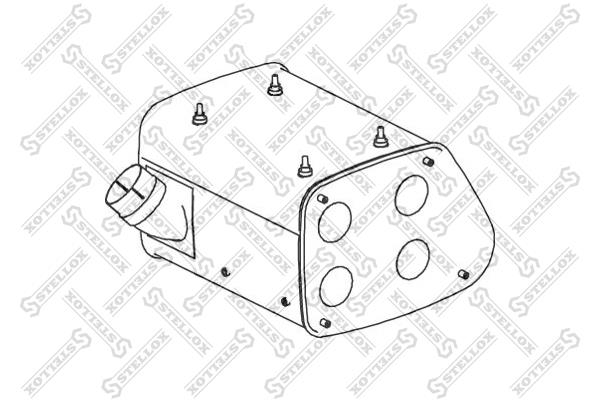 Stellox 82-03066-SX Глушитель, средняя часть 8203066SX: Отличная цена - Купить в Польше на 2407.PL!