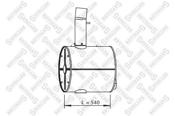 Stellox 82-03085-SX Central silencer 8203085SX: Buy near me in Poland at 2407.PL - Good price!