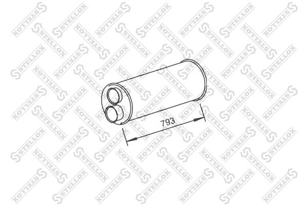 Stellox 82-03097-SX Central silencer 8203097SX: Buy near me in Poland at 2407.PL - Good price!