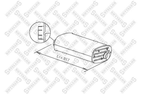 Stellox 82-03104-SX Central silencer 8203104SX: Buy near me in Poland at 2407.PL - Good price!