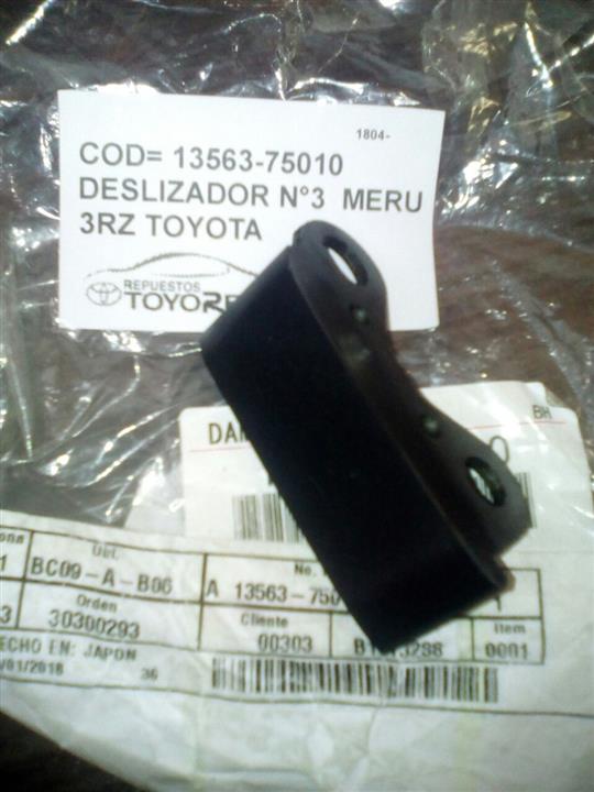 Toyota 13563-75010 Sliding rail 1356375010: Buy near me in Poland at 2407.PL - Good price!