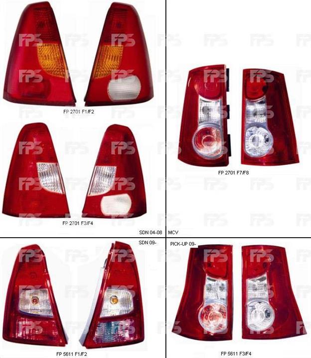 FPS FP 5611 F3-P Tail lamp left FP5611F3P: Buy near me in Poland at 2407.PL - Good price!