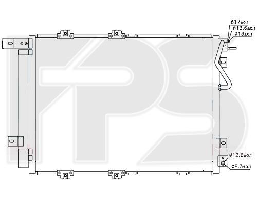 FPS FP 40 K299-X Радиатор кондиционера (Конденсатор) FP40K299X: Отличная цена - Купить в Польше на 2407.PL!