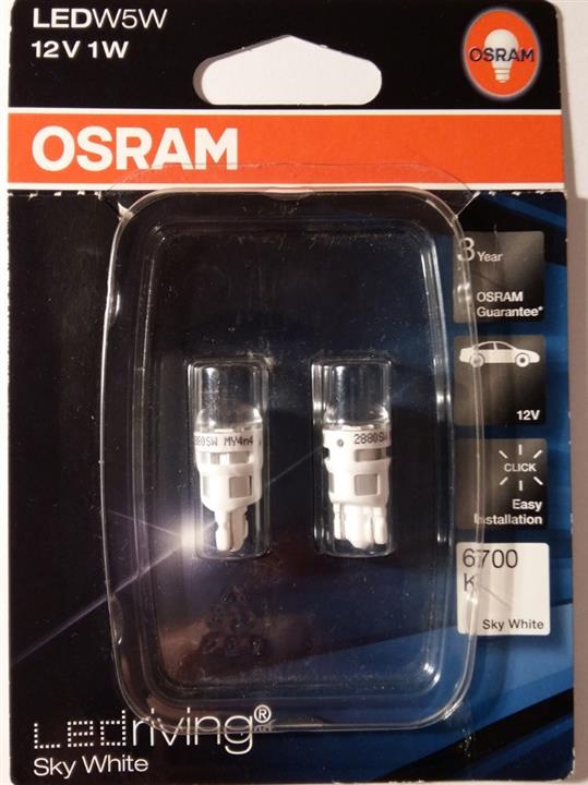Osram 2880SW-02B Лампа світлодіодна Osram LEDriving SkyWhite T10 12V W2,1x9,5d (2 шт.) 2880SW02B: Приваблива ціна - Купити у Польщі на 2407.PL!