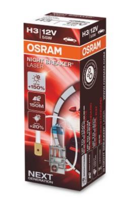 Osram 64151NL Лампа галогенна Osram Night Breaker Laser +150% 12В H3 55Вт +150% 64151NL: Купити у Польщі - Добра ціна на 2407.PL!
