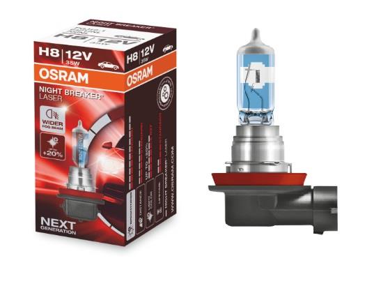 Osram 64212NL Halogen lamp Osram Night Breaker Laser +150% 12V H8 35W +150% 64212NL: Buy near me in Poland at 2407.PL - Good price!